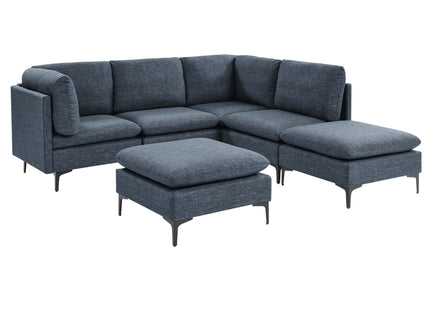 Upholstered Modular Sectional & Tall Legs