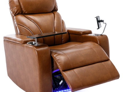 Power Motion Recliner Electric Power Recliner With USB Charging Port, Hidden Arm Storage, Convenient Cup Holder And tooth Speaker