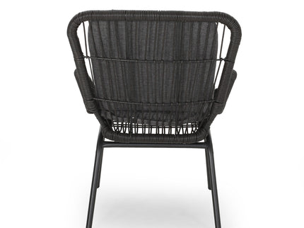 Outdoor Wicker Club Chair With Cushions (Set of 2)