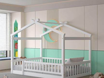Bed House Bed Frame With Fence