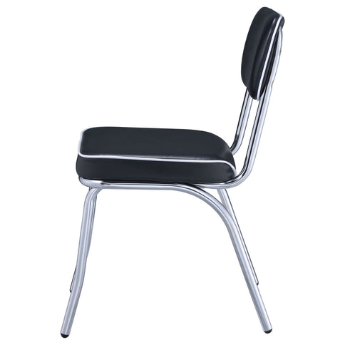 Open Back Upholstered Side Chairs (Set of 2)