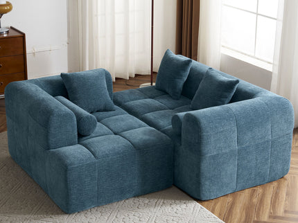 Sectional Free Combined Sofa With 2 Side Pockets