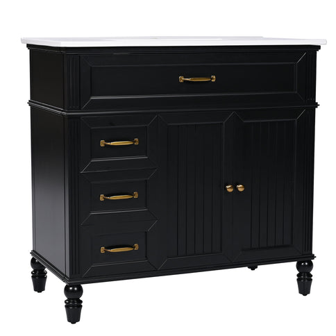 Bathroom Vanity With Sink, Freestanding Cabinet & Drawers