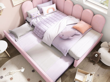Upholstered Daybed With Pull-Out Bed