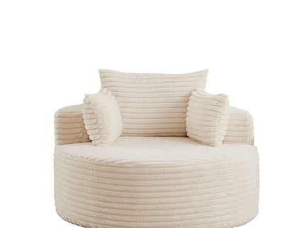 Modern Single Sofa With Backrest Pillow For Living Room
