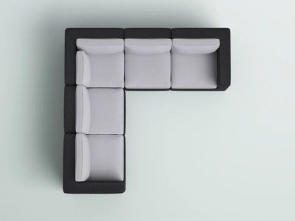 Luxurious Wicker Patio Sectional With Weather Resistant Sunbrella Cushions