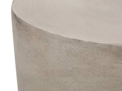 Cylindrical Design, Outdoor Lightweight Concrete Side Table