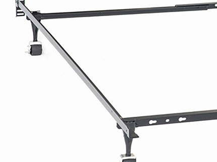 Deverton - Queen / Eastern King / California King Bed Frame With Center Support And Adjustable Design - Black