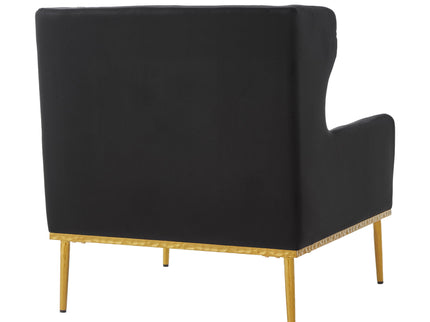 Elegant Curved Armrest Accent Armchair