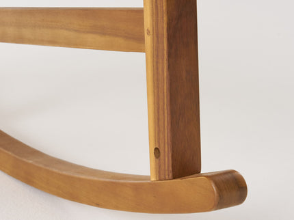 Muse - Outdoor Acacia Rocking Chair With Slat Design - Teak