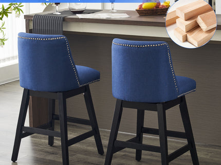 Upholstered Swivel Bar Stool