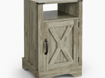 Farmhouse Nightstand, Charging Station & Storage