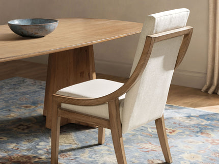Lennox - High Back Upholstered Dining Chair (Set of 2) - Light Beige