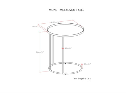 Monet - Metal Table