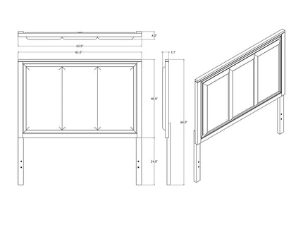 Melissa - 5 Piece Storage Bedroom Set With Padded Headboard