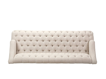 Comfy 3 Seat Sofa With Wooden Legs, For Living Room And Study