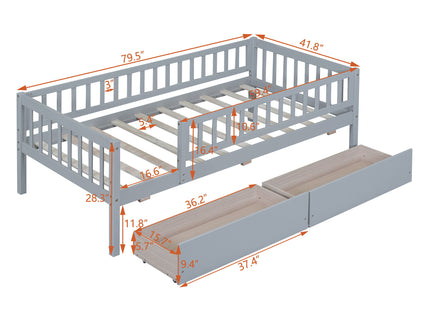 Multifunctional Wooden Daybed Bed