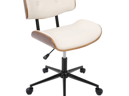 Lombardi - Mid Century Modern Adjustable Office Chair With Swivel