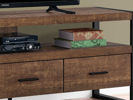 TV Stand, Console, Media Entertainment Center, Storage Drawers, Modern