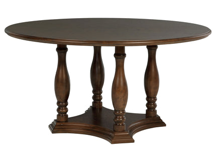Claire - Round Pedestal Dining Table - Brown