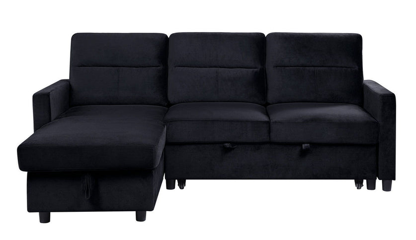 Ivy - Reversible Sleeper Sectional Sofa With Storage Chaise And Side Pocket