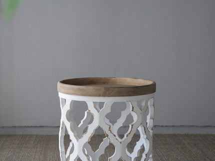 Stylish Rustic Round Wooden Table