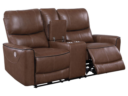 Denson - Power Reclining Loveseat With Console And USB Port