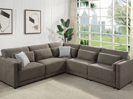 Rylie - Modular Sectional Sofa With Toss Pillows
