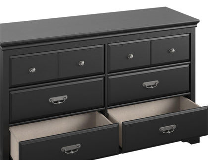Bristol - 6 Drawer Dresser - Black