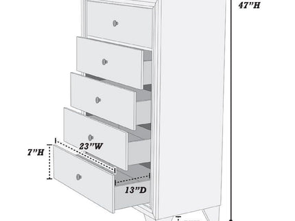 1 Piece Chest Knob Handles Drawers Furniture Storage - Brown