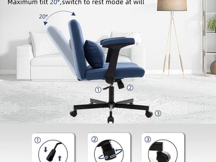 Criss Cross Armrest Office Chair With Wheels
