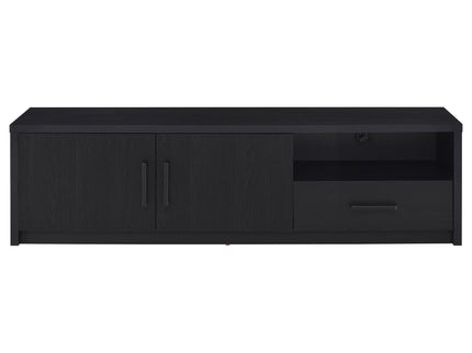 Ian - 2 Door TV Stand Media Console With Storage - Black