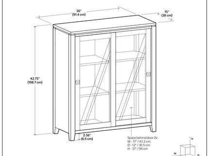Cosmopolitan - Handcrafted Medium Storage Cabinet