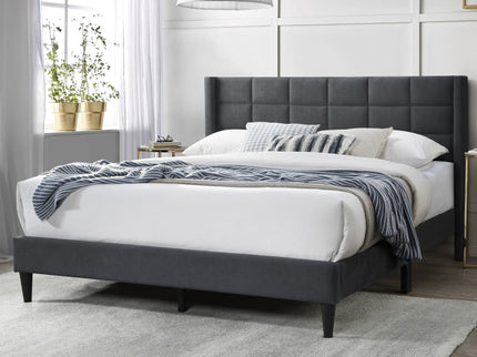 Bed Upholstered Box Design Headboard