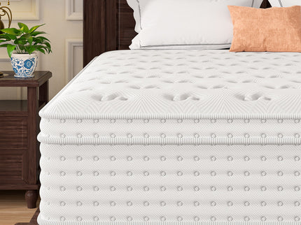 14'' Hybrid Mattress, Memory Foam & Pocket Springs For Pressure Relief