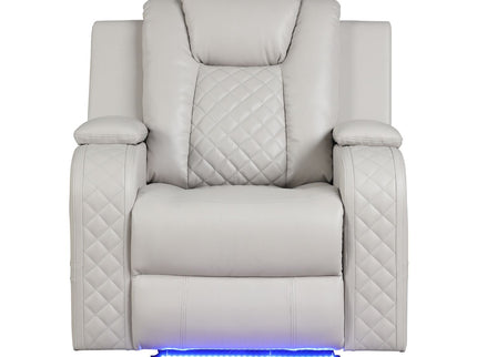 Benz - Power Recliner Set With LED Lighting And USB Charging