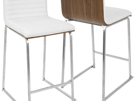 Mara - Contemporary Elegant Design Counter Stool (Set of 2)