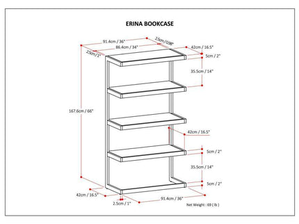 Erina - Handcrafted Bookcase