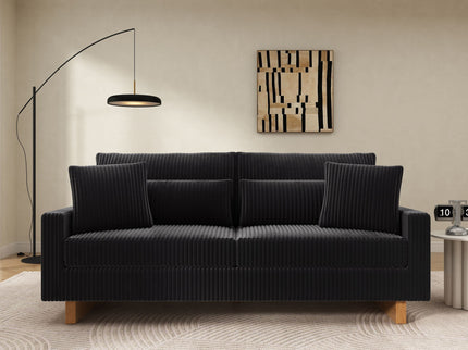 Modern Loveseat Sofa With 4 Pillows