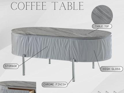 Yukino - High Gloss Table
