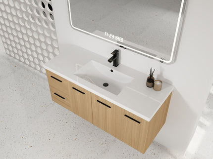 Floating Bathroom Vanity With Sink, Modular Cabinet
