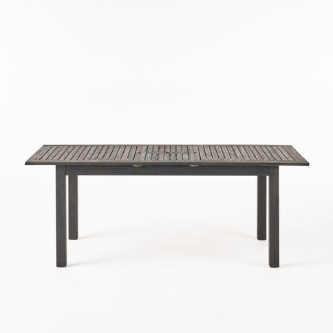 Outdoor Expandable Dining Table With Square Legs