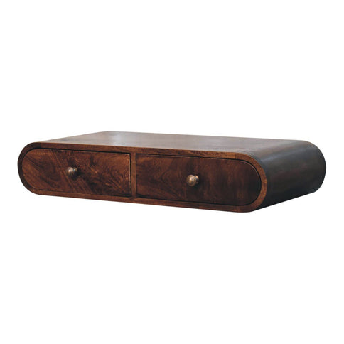 Wall Mounted Console Table - Walnut