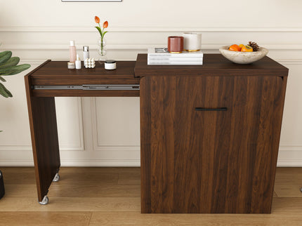 Folding Desk With Mirror And Storage Stol For Bedroom