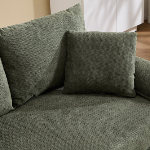 Upholstered Futon Convertible Floor Sofa Bed