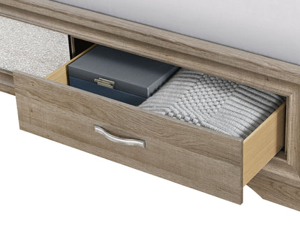 Ryder - Bed With Panel Headboard, 2 Drawer Footboard