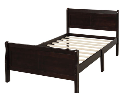 Platform Bed Frame Mattress Foundation Sleigh Bed With Headboard / Footboard / Wood Slat Suppor