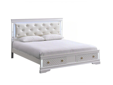Verona - Bed With LED Accent Lighting, 2 Drawers