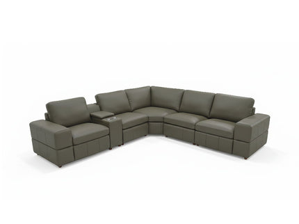 Upholstered Large Arms Sectional With Recliner Seats