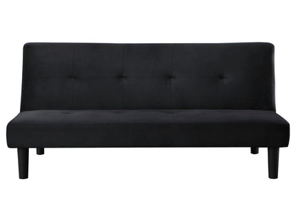 Boston - Tufted Convertible Sofa Bed Armless Design - Black
